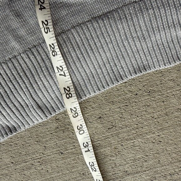 Icebreaker Cool-Lite Merino Wool Sweater Gray Lightweight Knit Women’s L - Picture 6 of 6